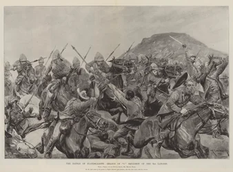 Die Schlacht von Elandslaagte, Angriff des C-Geschwaders der 5. Lanzenreiter